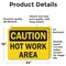 Signmission Hot Surface Sign, 18 in H x 24 in W, Vinyl Decal, Hot Work Area OS-2PACK-CS-D-1824-L-19189 - alternate 6